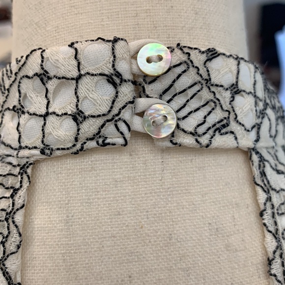 Socialite ~ Boho Stitching Dress Keyhole Front & Back Raw Hem Size Medium - Picture 8 of 17